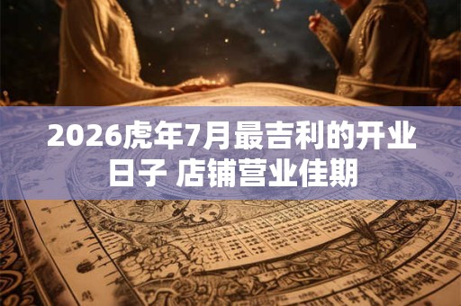 2026虎年7月最吉利的开业日子 店铺营业佳期