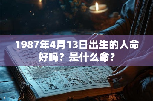 1987年4月13日出生的人命好吗？是什么命？