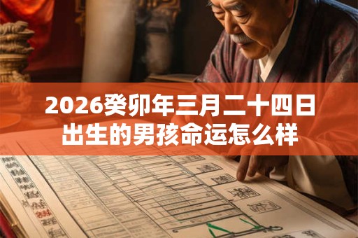 2026癸卯年三月二十四日出生的男孩命运怎么样 2026癸卯年三月二十四日出生的男孩命运怎么样