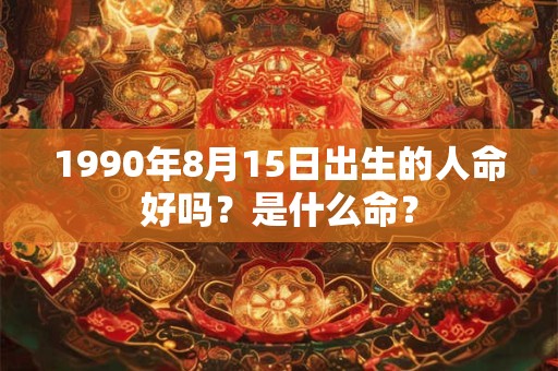1990年8月15日出生的人命好吗？是什么命？
