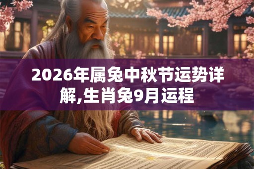 2026年属兔中秋节运势详解,生肖兔9月运程