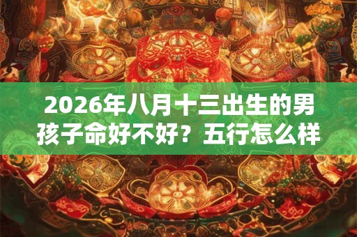 2026年八月十三出生的男孩子命好不好?五行怎么样 2026年八月十三出生的男孩子命好不好?五行怎么样