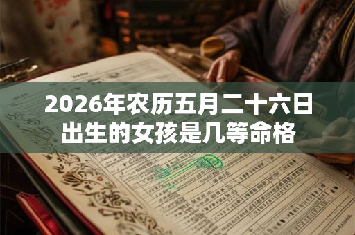 2026年农历五月二十六日出生的女孩是几等命格