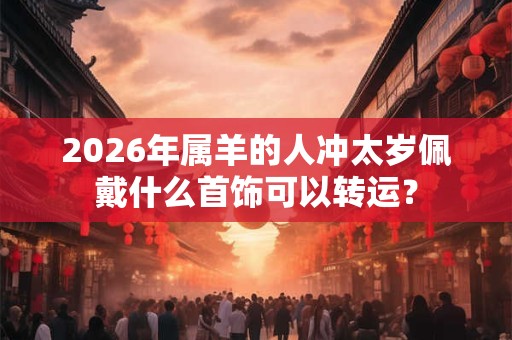 2026年属羊的人冲太岁佩戴什么首饰可以转运？