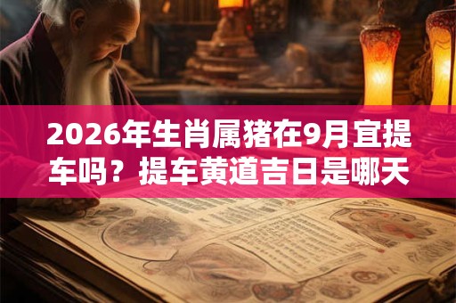 2026年生肖属猪在9月宜提车吗？提车黄道吉日是哪天？