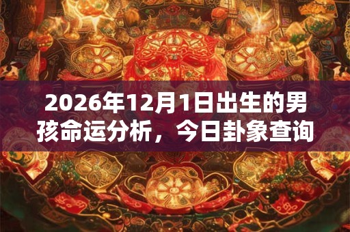 2026年12月1日出生的男孩命运分析，今日卦象查询