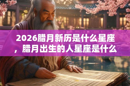 2026腊月新历是什么星座，腊月出生的人星座是什么？