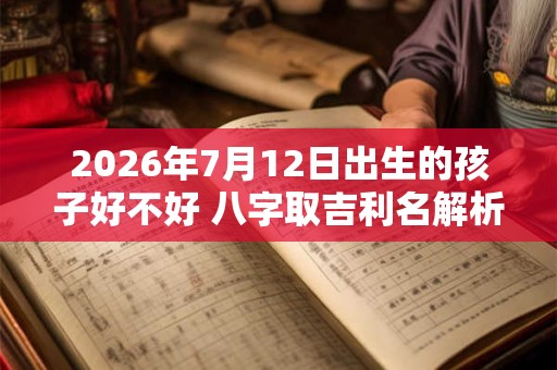 2026年7月12日出生的孩子好不好 八字取吉利名解析