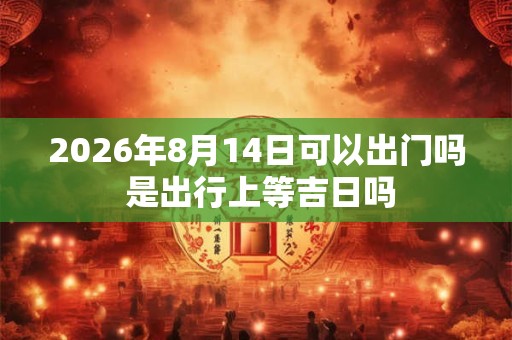 2026年8月14日可以出门吗 是出行上等吉日吗