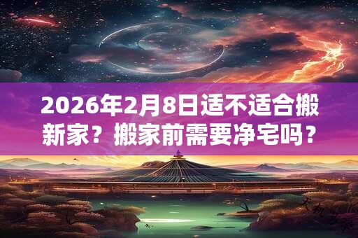 2026年2月8日适不适合搬新家？搬家前需要净宅吗？