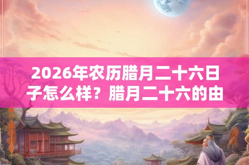 2026年农历腊月二十六日子怎么样？腊月二十六的由来