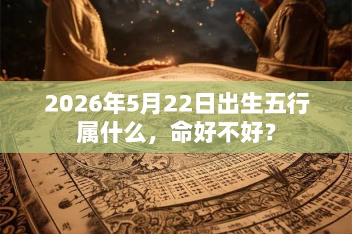 2026年5月22日出生五行属什么，命好不好？