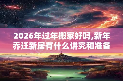 2026年过年搬家好吗,新年乔迁新居有什么讲究和准备的？