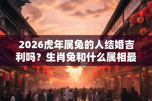 2026虎年属兔的人结婚吉利吗？生肖兔和什么属相最合适