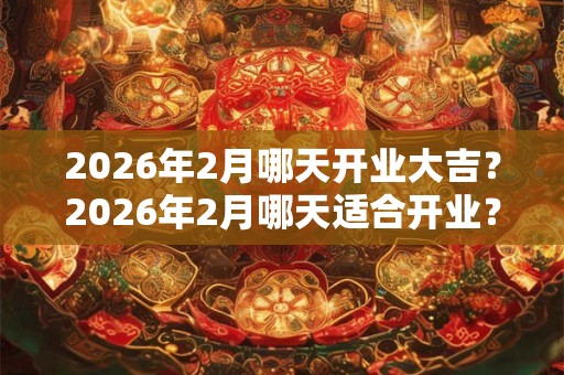 2026年2月哪天开业大吉？2026年2月哪天适合开业？