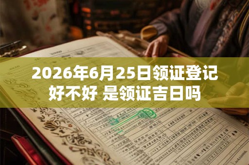 2026年6月25日领证登记好不好 是领证吉日吗 2026年6月25日领证登记好不好 是领证吉日吗