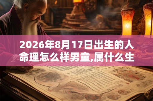 2026年8月17日出生的人命理怎么样男童,属什么生肖