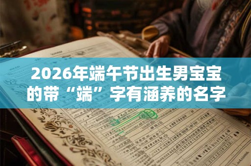 2026年端午节出生男宝宝的带“端”字有涵养的名字精选