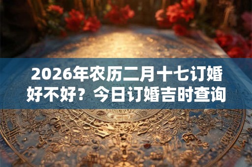 2026年农历二月十七订婚好不好？今日订婚吉时查询