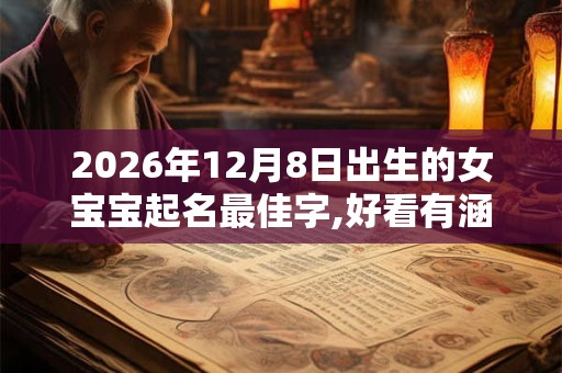 2026年12月8日出生的女宝宝起名最佳字,好看有涵养名字推荐 2026年12月8日出生的女宝宝起名最佳字,好看有涵养名字推荐