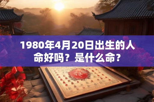1980年4月20日出生的人命好吗?是什么命? 1980年4月20日出生的人命好吗?是什么命?