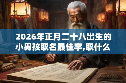 2026年正月二十八出生的小男孩取名最佳字,取什么名字好
