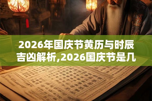 2026年国庆节黄历与时辰吉凶解析,2026国庆节是几周年? 2026年国庆节黄历与时辰吉凶解析,2026国庆节是几周年?