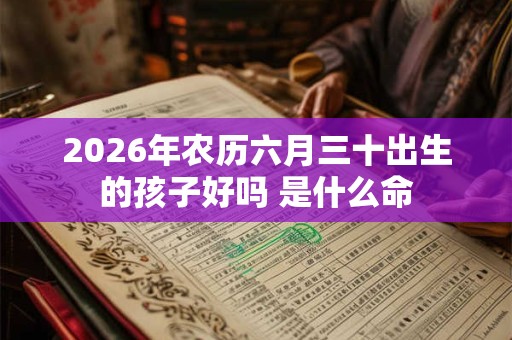 2026年农历六月三十出生的孩子好吗 是什么命
