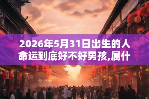 2026年5月31日出生的人命运到底好不好男孩,属什么命