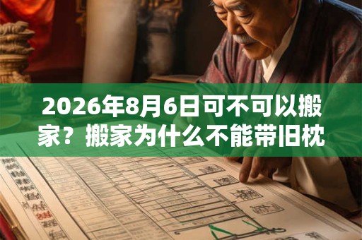 2026年8月6日可不可以搬家?搬家为什么不能带旧枕头? 2026年8月6日可不可以搬家?搬家为什么不能带旧枕头?