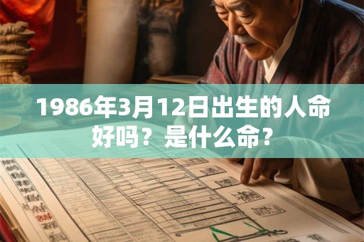 1986年3月12日出生的人命好吗?是什么命? 1986年3月12日出生的人命好吗?是什么命?