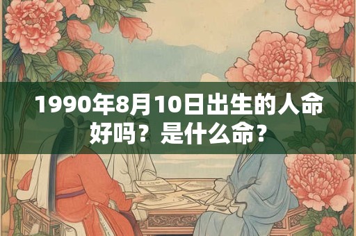 1990年8月10日出生的人命好吗？是什么命？