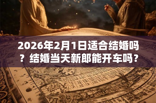 2026年2月1日适合结婚吗？结婚当天新郎能开车吗？