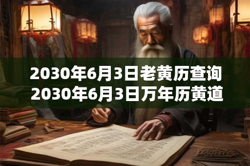 2030年6月3日老黄历查询 2030年6月3日万年历黄道吉日