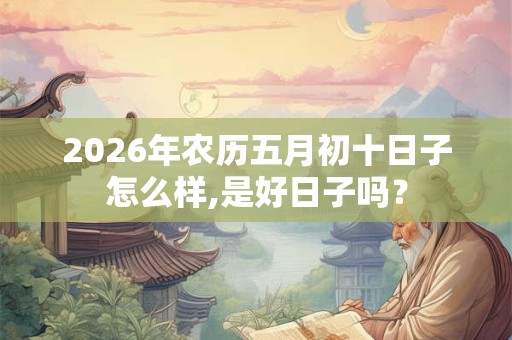 2026年农历五月初十日子怎么样,是好日子吗？