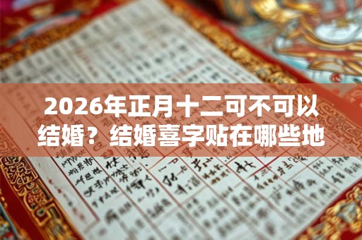 2026年正月十二可不可以结婚？结婚喜字贴在哪些地方？