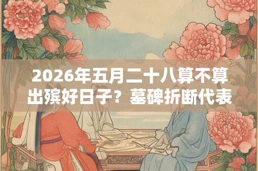 2026年五月二十八算不算出殡好日子？墓碑折断代表什么