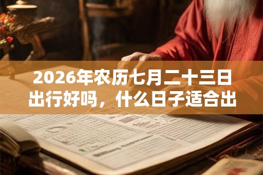 2026年农历七月二十三日出行好吗,什么日子适合出门? 2026年农历七月二十三日出行好吗,什么日子适合出门?