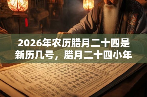 2026年农历腊月二十四是新历几号，腊月二十四小年的风俗