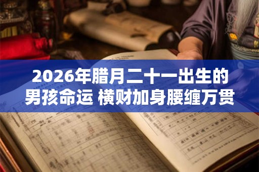 2026年腊月二十一出生的男孩命运 横财加身腰缠万贯