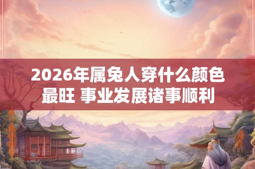 2026年属兔人穿什么颜色最旺 事业发展诸事顺利