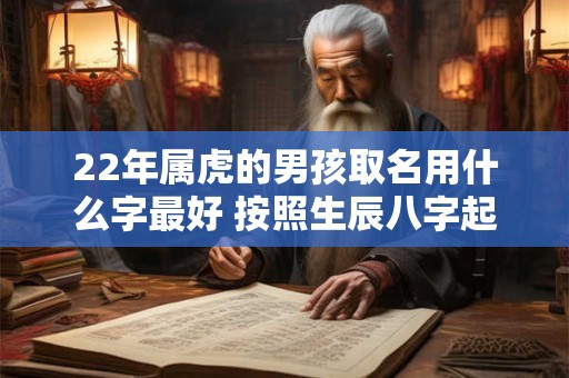 22年属虎的男孩取名用什么字最好 按照生辰八字起名最佳