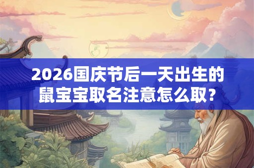2026国庆节后一天出生的鼠宝宝取名注意怎么取? 2026国庆节后一天出生的鼠宝宝取名注意怎么取?