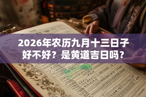 2026年农历九月十三日子好不好?是黄道吉日吗? 2026年农历九月十三日子好不好?是黄道吉日吗?