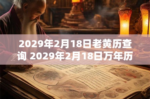 2029年2月18日老黄历查询 2029年2月18日万年历黄道吉日 2029年2月18日老黄历查询 2029年2月18日万年历黄道吉日