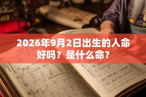 2026年9月2日出生的人命好吗？是什么命？