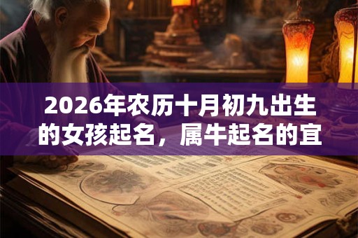 2026年农历十月初九出生的女孩起名，属牛起名的宜用字