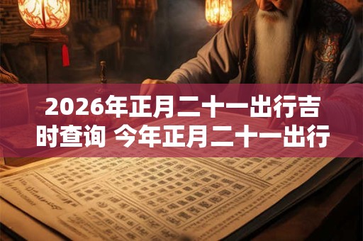 2026年正月二十一出行吉时查询 今年正月二十一出行大利方向在哪