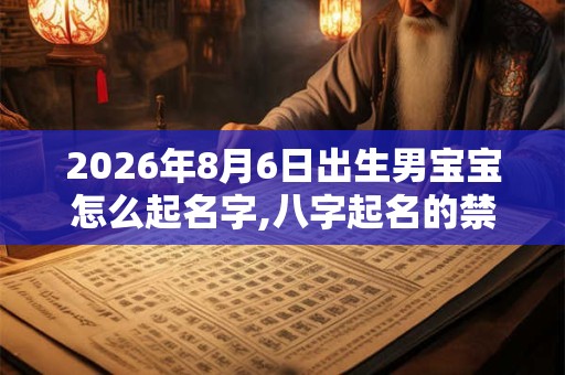 2026年8月6日出生男宝宝怎么起名字,八字起名的禁忌