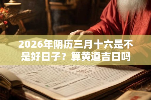 2026年阴历三月十六是不是好日子?算黄道吉日吗 2026年阴历三月十六是不是好日子?算黄道吉日吗